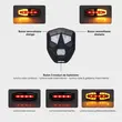 Lumini spate bicicleta cu semnalizare LED si telecomanda wireless, potrivire universala inclusiv trotineta, scuter, bicicleta electrica, e-bike, incarcare USB, rezistent la apa, plastic ABS