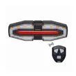 Lumini spate bicicleta cu semnalizare LED si telecomanda wireless, potrivire universala inclusiv trotineta, scuter, bicicleta electrica, e-bike, incarcare USB, rezistent la apa, plastic ABS