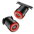 Stop bicicleta spate inteligent LED cu senzor frana si lumina, 5 moduri de iluminare, 30 lumeni, baterie 400 mAh, incarcare USB tip C, potrivire universala inclusiv trotineta, scuter, bicicleta electrica, e-bike, rezistent la apa