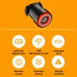 Stop bicicleta spate inteligent LED cu senzor frana si lumina, 5 moduri de iluminare, 30 lumeni, baterie 400 mAh, incarcare USB tip C, potrivire universala inclusiv trotineta, scuter, bicicleta electrica, e-bike, rezistent la apa