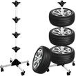 Suport anvelope vertical pentru 4 cauciucuri cu pana la 225 mm latime, cu roti pivotante