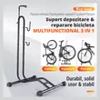 Suport depozitare si reparare bicicleta, multifunctional 3 in 1, West Biking, universal, interior, exterior, vertical, parcare, stand