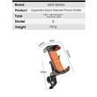 Suport telefon bicicleta, motocicleta, trotineta, scuter, bicicleta electrica, e-bike, MTB, compatibil cu telefoane pana la 19 cm lungime, West Biking, 13.5 x 9 x 3.4 cm, negru cu portocaliu
