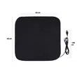 Perna scaun cu ventilatie, alimentare USB, 3 trepte de reglare, negru