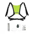Vesta reflectorizanta bicicleta cu lumina LED si telecomanda, bretele ajustabile, ciclism, alergare, nylon, material tesatura Oxford, rezistenta la apa