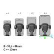 Suport Auto pentru telefon, Baseus, Gravity Air Mount, negru = DELISTAT