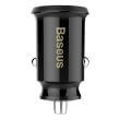 Incarcator auto, Baseus, Grain, 2x USB 3.1A, negru - DELISTAT