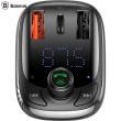 Incarcator Auto Baseus cu functie de Modulator FM, Bluetooth 5.0, Quick Charge 3.0, Black - DELISTAT