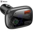 Incarcator Auto Baseus cu functie de Modulator FM, Bluetooth 5.0, Quick Charge 3.0, Black - DELISTAT