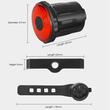 Stop bicicleta inteligent cu senzor de frana si lumina, 12 LED-uri, 7 moduri de iluminare, potrivire universala inclusiv pentru MTB, indicator baterie, incarcare USB, autonomie baterie max 30 ore, plastic ABS, rezistent la apa, West Biking, negru