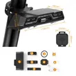 Stop spate bicicleta, 42 LED-uri, 6 moduri de iluminare si telecomanda wireless, potrivire universala inclusiv MTB, prindere tija, incarcare USB, autonomie baterie 40 ore, plastic ABS, rezistent la apa, 11 x 4.8 x 2.9 cm, West Biking, negru