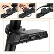 Stop spate bicicleta, 42 LED-uri, 6 moduri de iluminare si telecomanda wireless, potrivire universala inclusiv MTB, prindere tija, incarcare USB, autonomie baterie 40 ore, plastic ABS, rezistent la apa, 11 x 4.8 x 2.9 cm, West Biking, negru