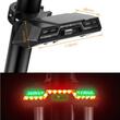 Stop spate bicicleta, 42 LED-uri, 6 moduri de iluminare, potrivire universala inclusiv MTB, prindere tija, incarcare USB, autonomie baterie 40 ore, plastic ABS, rezistent la apa, 11 x 4.8 x 2.9 cm, West Biking, negru
