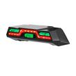 Stop spate bicicleta, 42 LED-uri, 6 moduri de iluminare, potrivire universala inclusiv MTB, prindere tija, incarcare USB, autonomie baterie 40 ore, plastic ABS, rezistent la apa, 11 x 4.8 x 2.9 cm, West Biking, negru