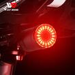 Stop bicicleta cu LED, 6 moduri de iluminare, senzor de frana si de lumina, mod operare automat sau manual, incarcare USB, prindere sub sa, potrivire universala, plastic ABS, rezistent la apa, West Biking, negru