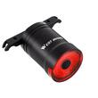 Stop bicicleta cu LED, 6 moduri de iluminare, senzor de frana si de lumina, mod operare automat sau manual, incarcare USB, prindere sub sa, potrivire universala, plastic ABS, rezistent la apa, West Biking, negru