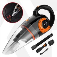 Aspirator auto ultra puternic, putere de aspirare 13000Pa, ThiEYE, wireless multifunctional reincarcabil, 16V, baterii incorporate 4x2200mAh, motor 120W, filtru material lavabil - RESIGILAT (produs testat - cu ambalaj deteriorat)