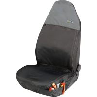 Husa de protectie scaun auto sofer, Outdoor Sports, Walser, negru-gri