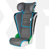 Scaun auto pentru copii cu inaltime 100 - 135 cm, Noemi, Walser, 3 - 8 ani, antracit - albastru
