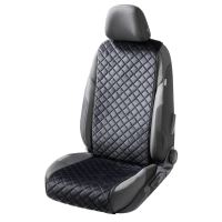Husa auto scaun fata, Comfortline Luxor, matlasata cu strat antiderapant, Walser, universal, negru
