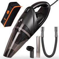  Aspirator auto, umed si uscat, 106 W, 12 V, 5000 Pa, cablu 5m, cu geanta depozitare - RESIGILAT (produs nou - cu ambalaj deteriorat)