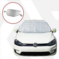Husa protectie parbriz, vara/iarna, 147x120 cm, bariera termica impotriva razelor solare/inghetului, buzunare oglinzi cu benzi reflectorizante, Walser