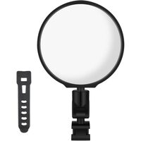 Oglinda retrovizoare HD pentru biciclete, diametru 75 mm, montare pe ghidon, rotatie 360, West Biking, negru