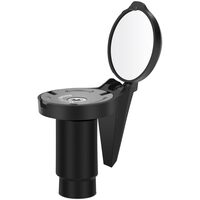 Oglinda retrovizoare laterala HD pentru biciclete, montare pe capatul ghidonului, rotatie 360, West Biking, negru