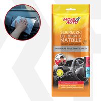 Servetele umede pentru bord cu efect mat, Softi, Moje Auto, 24 bucati, lamaie