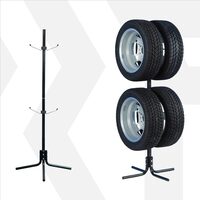 Suport anvelope, vertical, depozitare 4 roti intre 13 si 17 inch, Cartrend
