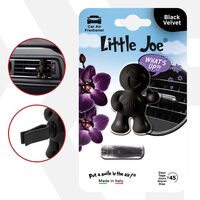 Odorizant auto Little Joe® Black Velvet, bergamota si boabe de tonka, negru