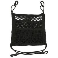 Organizator auto tip plasa, 30x28 cm, pentru bagaje, 3 buzunare, montare intre scaune, Roll Fast, negru