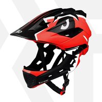 Casca protectie copii, full face, bicicleta, scooter, skateboard, patine, sistem de reglare, marimea S (52-56 cm), EPS+PC, West Biking, rosu