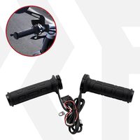 Mansoane ghidon incalzite moto, scuter, ATV, West Biking, manere 22 mm, 12V, temperatura reglabila, set 2 buc