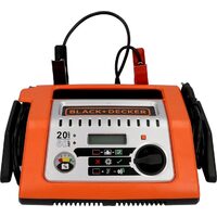 Redresor automat, Profi, pentru acumulatori auto, cu diagnostic digital si functie de pornire, Black & Decker, 20 A