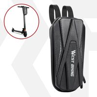 Geanta trotineta electrica, bicicleta, scuter electric, capacitate 3L, multicompartimentat, West Biking, 29 x 15 x 12 cm, negru