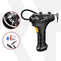 Compresor auto mini digital de aer, DC 12V, 7.4V, 120W, 150 PSI, 20 L/min, Roll Fast, masina, SUV, MPV, bicicleta, motocicleta, mingi, diverse alte obiecte gonflabile, cablu de alimentare 3 m, oprire automata
