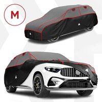 Prelata auto antigrindina SUV M, Premium Hybrid, 8 mm grosime, 4600 x 1750 x 1450 mm, gri-negru, Walser