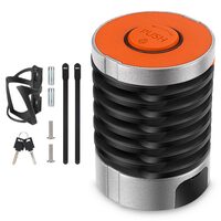 Antifurt pliabil mini pentru bicicleta, trotineta, scuter, 5 mm grosime otel 45 carbon inoxidabil, rezistent la taiere, inchidere cu cifru, West Biking, compact si durabil, lungime 88 cm