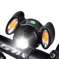 Far bicicleta fata cu LED, 300 lumeni, baterie 800 mAh cu incarcare USB, potrivire universala inclusiv trotineta, scuter, bicicleta electrica, e-bike, rezistent la apa, prindere ghidon, lumina bicicleta frontala