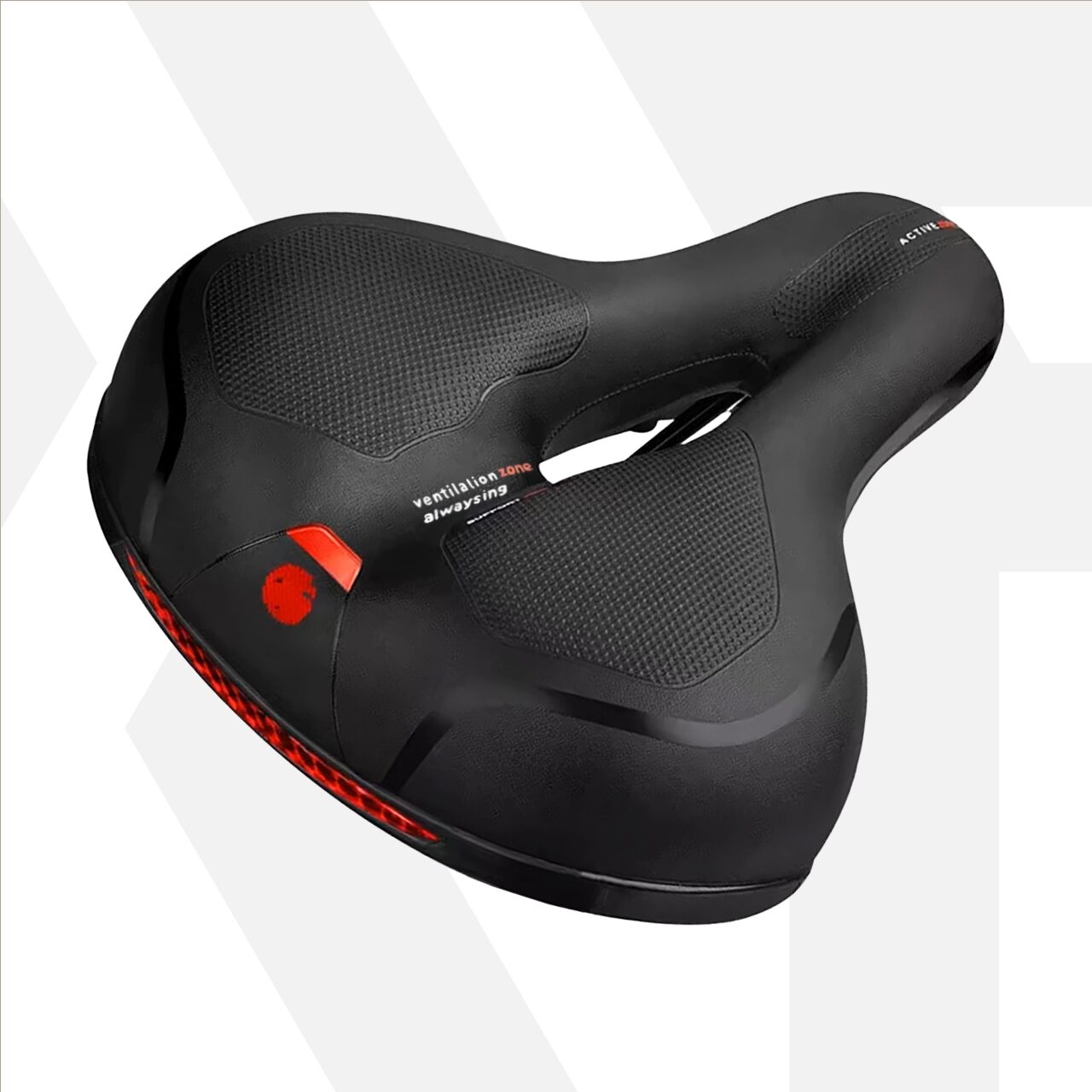 Sa bicicleta, spuma memorie, model lat, amortizare socuri, anti-alunecare, ergonomica, respirabila, banda reflectorizanta, impermeabila, potrivire universala inclusiv MTB