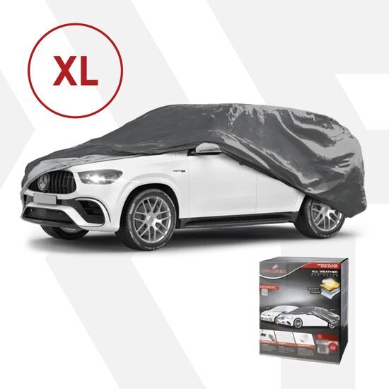 Prelata auto, SUV, All Weather, 5200 x 1850 x 1550 mm (L x l x h) Walser, impermeabila, gri, marimea XL - RESIGILAT (produs nou - cu ambalaj deteriorat)