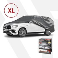Prelata auto, SUV, All Weather, 5200 x 1850 x 1550 mm (L x l x h) Walser, impermeabila, gri, marimea XL - RESIGILAT (produs nou - cu ambalaj deteriorat)