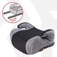 Inaltator auto cu ISOFIX pentru copil, Raffi, Walser, testat si certificat ECE R 129, i-Size, 6-12 ani, 125-150 cm, 22-36 Kg, universal, negru cu gri