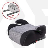 Inaltator Auto cu ISOFIX pentru copil, Raffi, Walser, testat si certificat ECE R 129, i-Size, 6-12 ani, 125-150 cm, 22-36 Kg, universal, gri cu negru