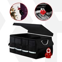 Pachet cadou barbati pentru Craciun, organizator auto premium 58x35x30 cm, husa schimbator viteze tip hanorac cu gluga, idei de Cadou pentru EL