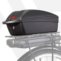 Portbagaj pentru bicicleta, tip cutie, plastic, Fischer, 11 L - RESIGILAT (produs testat - cu ambalaj deteriorat)