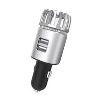 Purificator aer auto 2in1, cu incarcator auto USB, 2 porturi