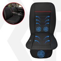 Husa scaun auto cu ventilatie, 3 trepte de reglare, alimentare 12 V, Premium, negru